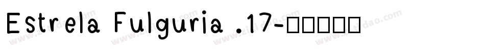 Estrela Fulguria .17字体转换